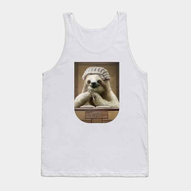 Judge Sloth Tank Top by ADAMLAWLESS